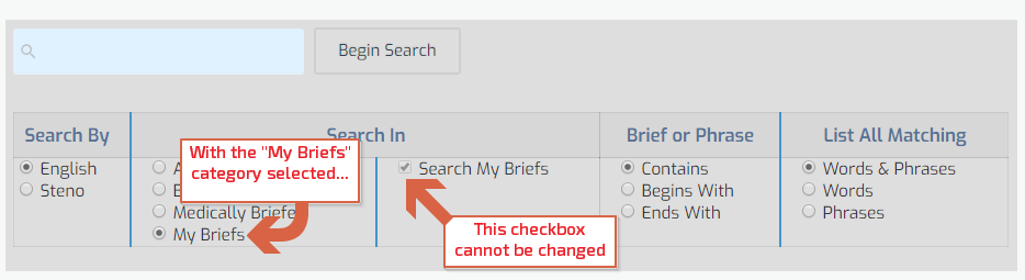Briefs Search Panel Annotated
