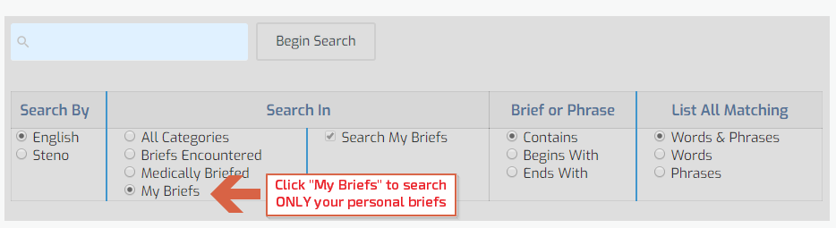 Search My Briefs Annotated